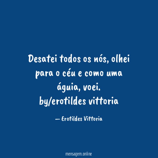 Desatei todos os nós