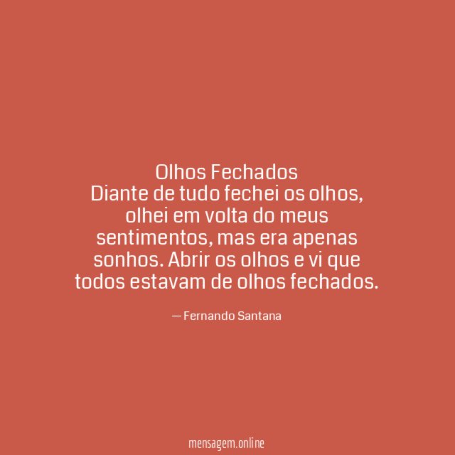 Olhos Fechados