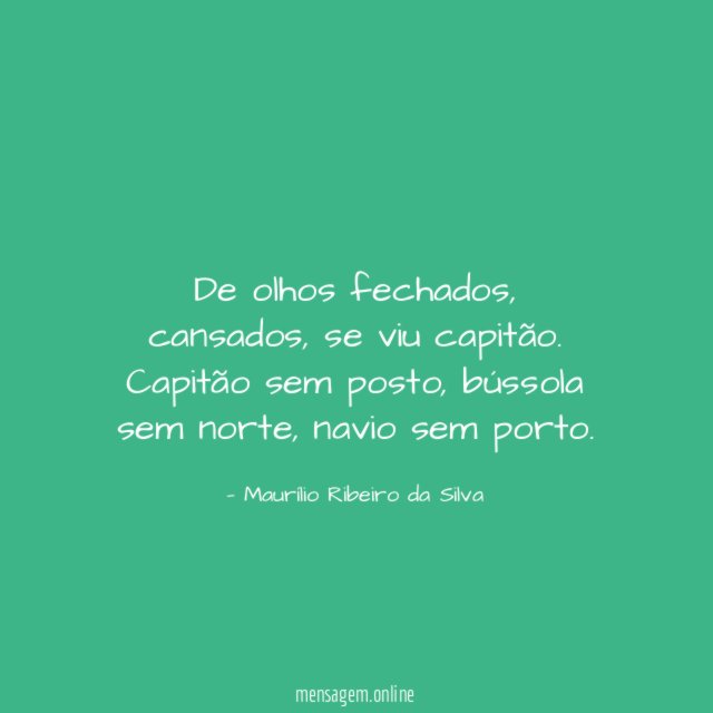 De olhos fechados