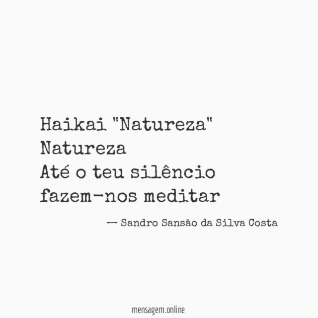 Haikai "Natureza"
