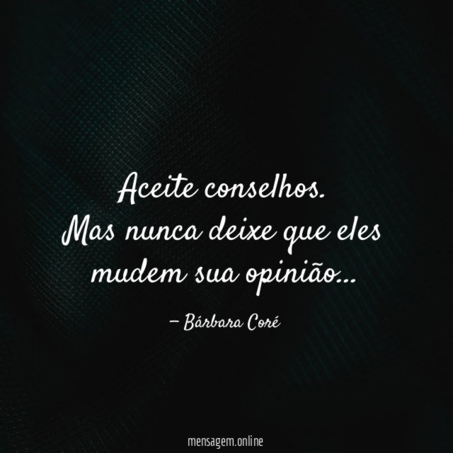 Aceite conselhos