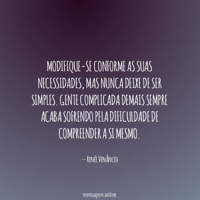 Modifique-se conforme as suas necessidades