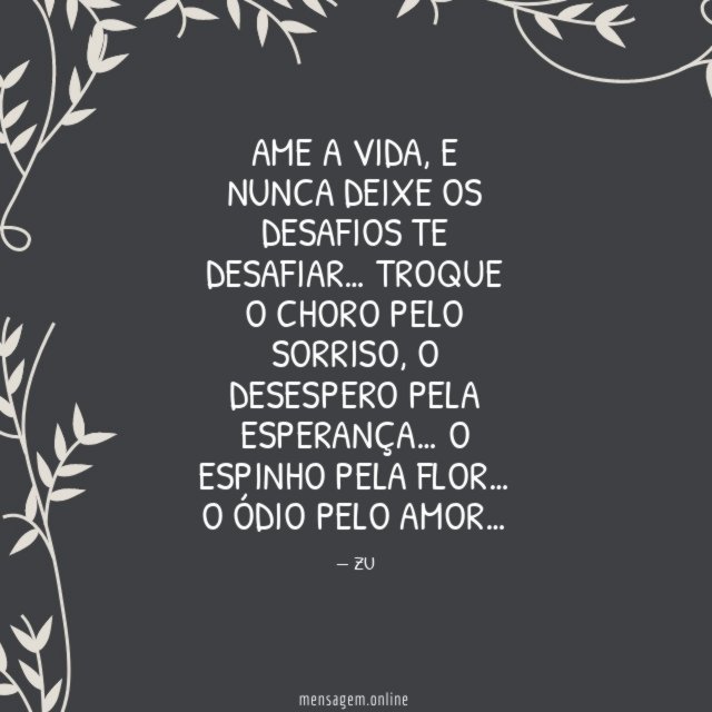 AME A VIDA