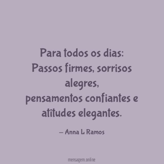 Para todos os dias