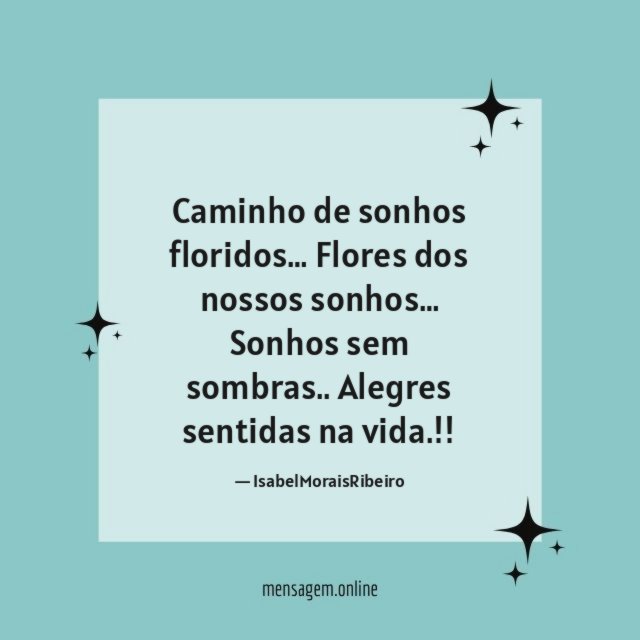 Caminho de sonhos floridos