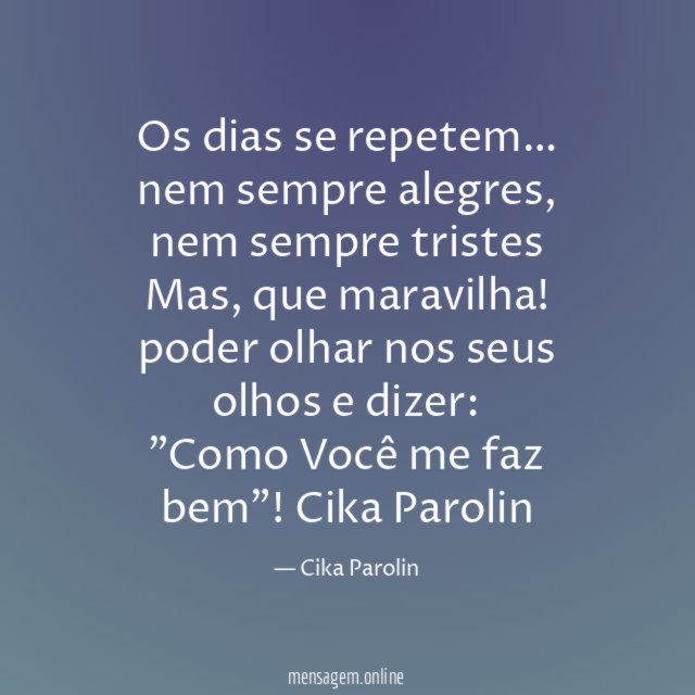 Os dias se repetem