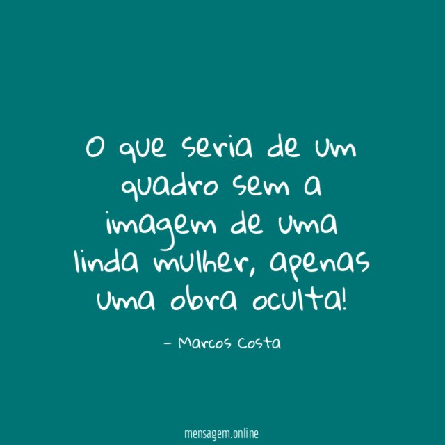 O que seria de um quadro sem a
