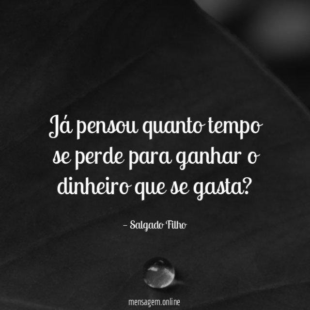 Já pensou quanto tempo se perde para ganhar
