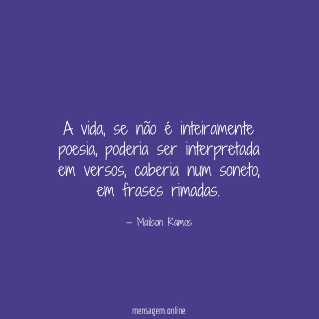 A vida