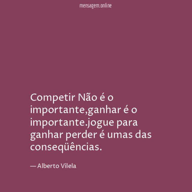 Competir Não é o importante