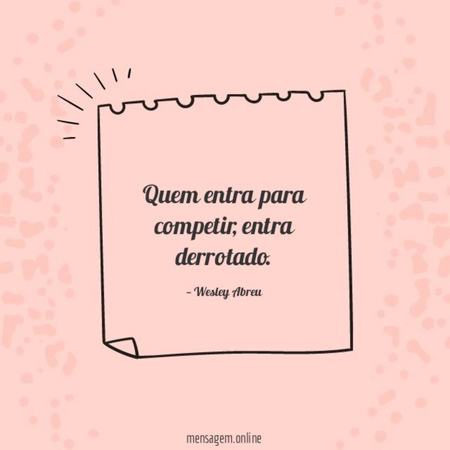 Quem entra para competir