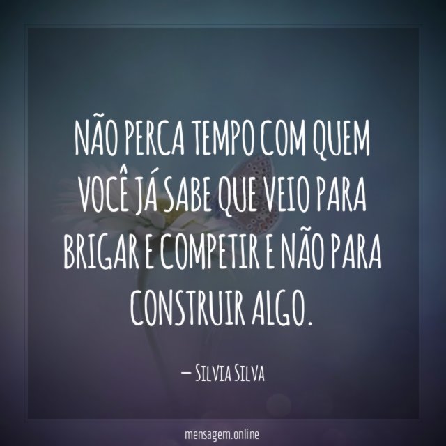 Não perca tempo com quem você já sabe
