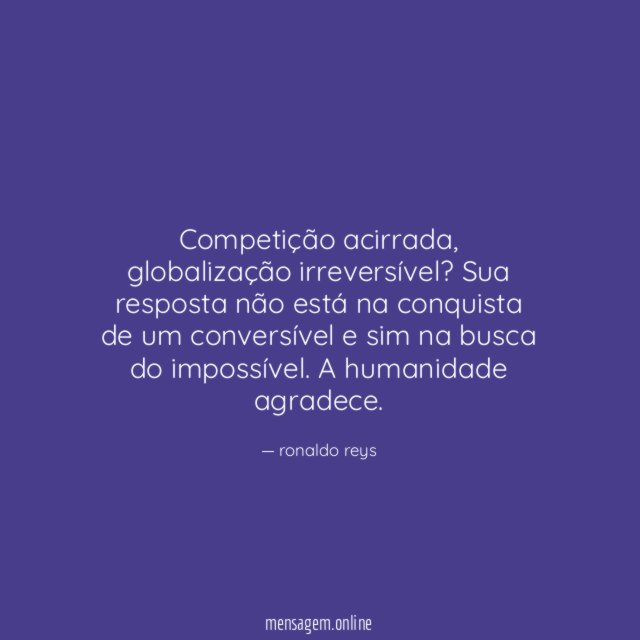 Competição acirrada