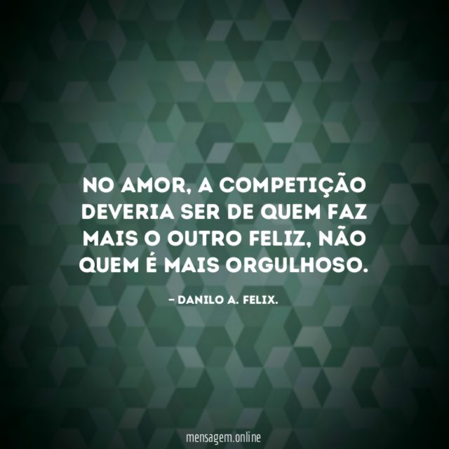 No amor