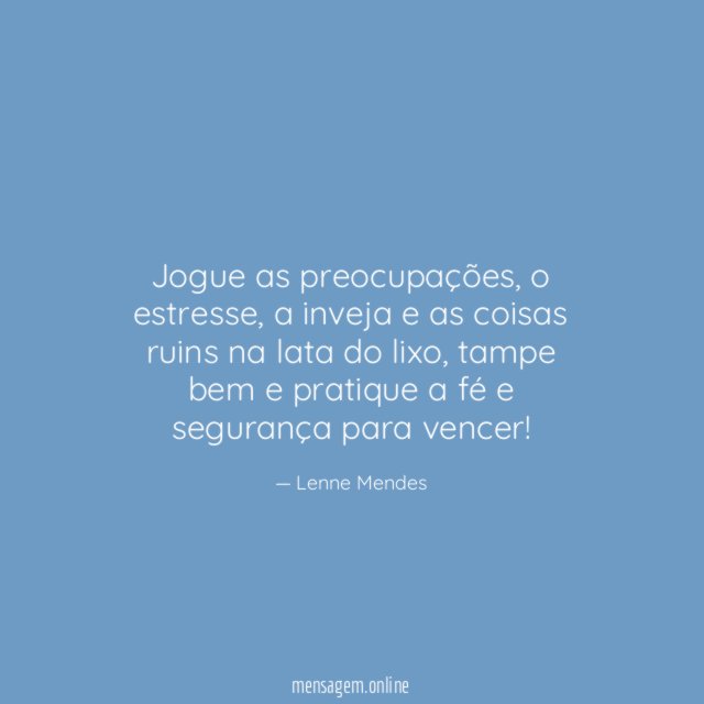 Jogue as preocupações