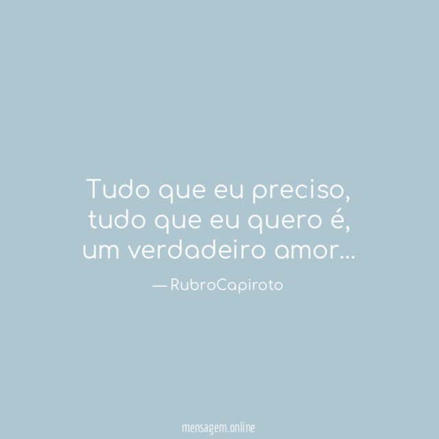 Tudo que eu preciso
