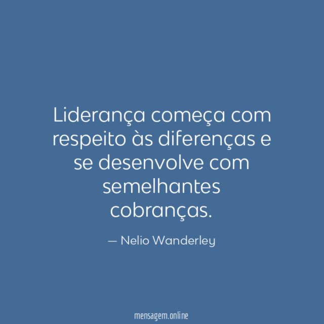 Liderança começa com respeito às diferenças e se