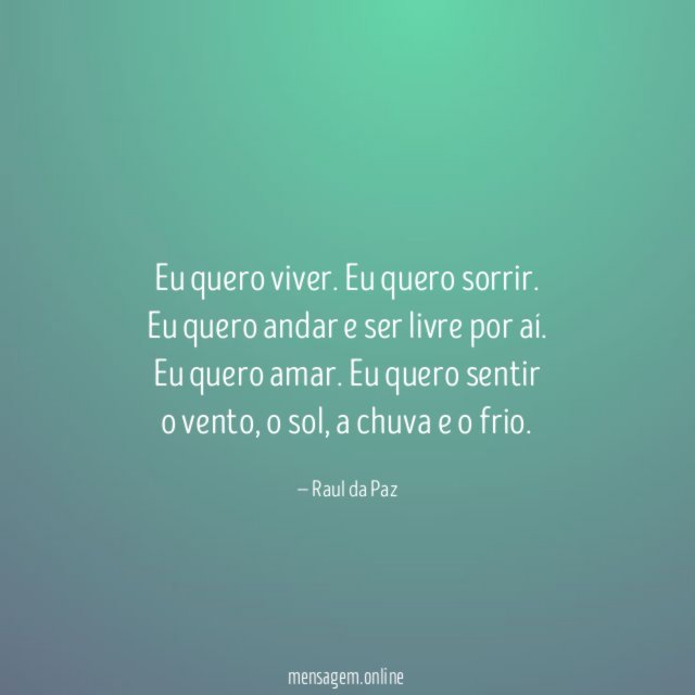 Eu quero viver
