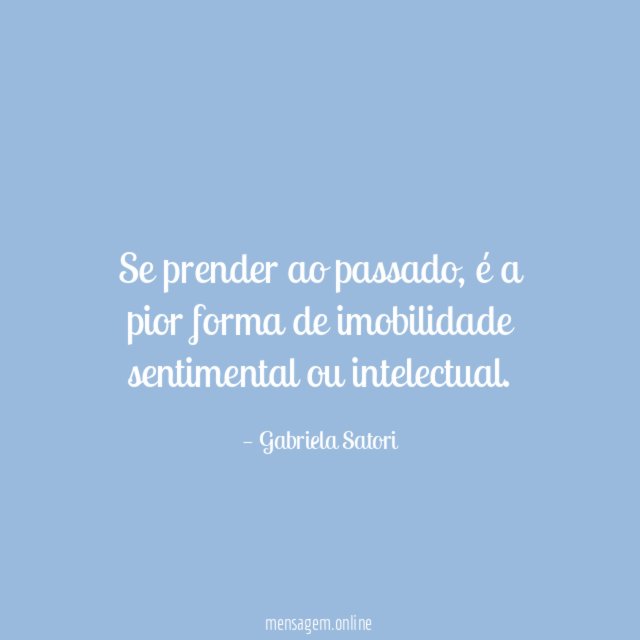 Se prender ao passado