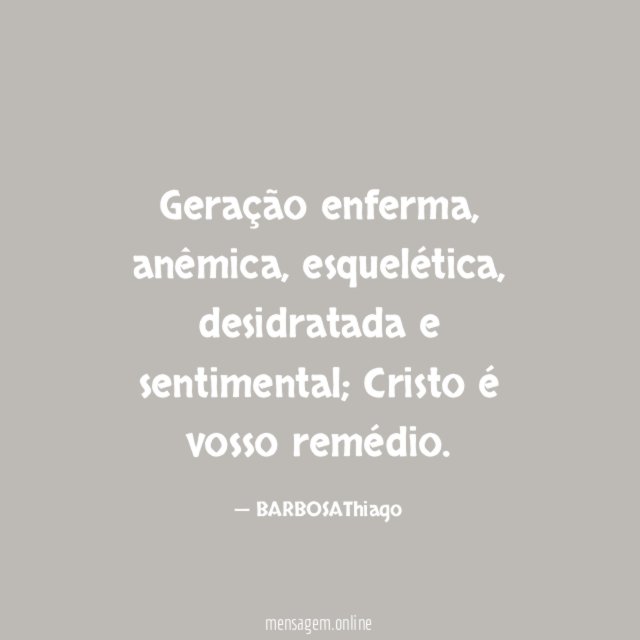 Geração enferma