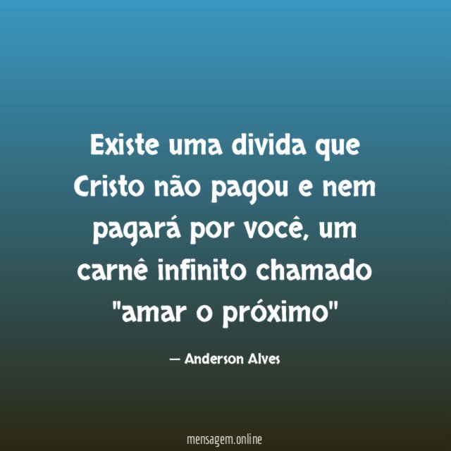 Existe uma divida que Cristo não pagou