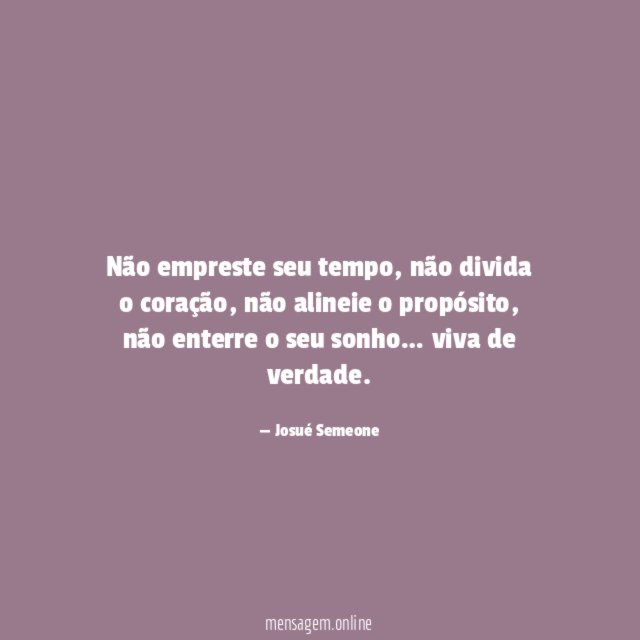 não empreste seu tempo