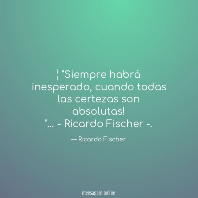 Siempre habrá inesperado