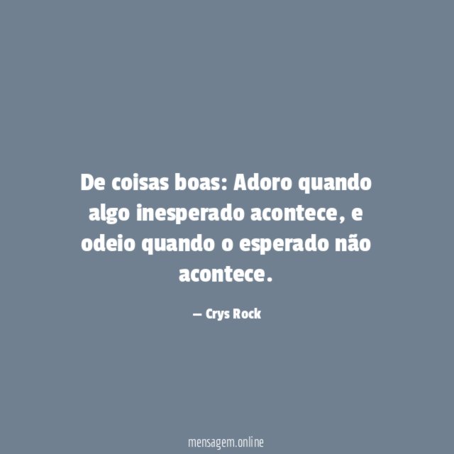 De coisas boas