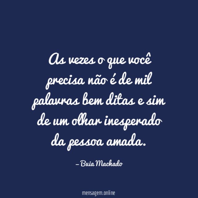 As vezes o que você precisa não é