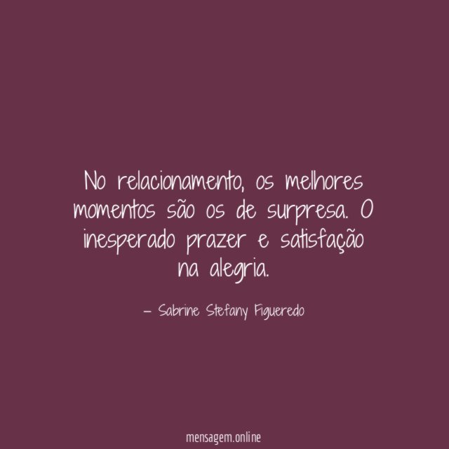 No relacionamento