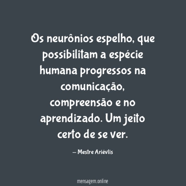 Os neurônios espelho