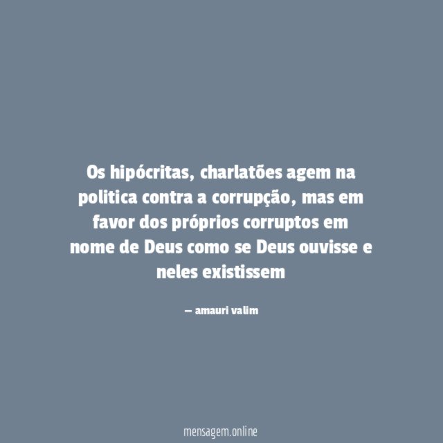 Os hipócritas