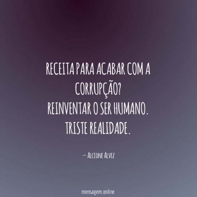 Receita para acabar com a corrupção