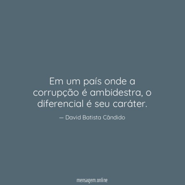 Em um país onde a corrupção é ambidestra