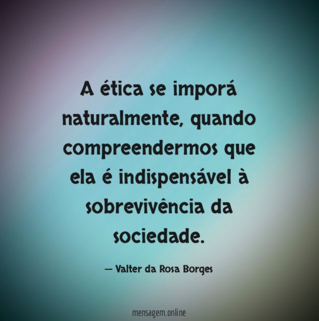A ética se imporá naturalmente