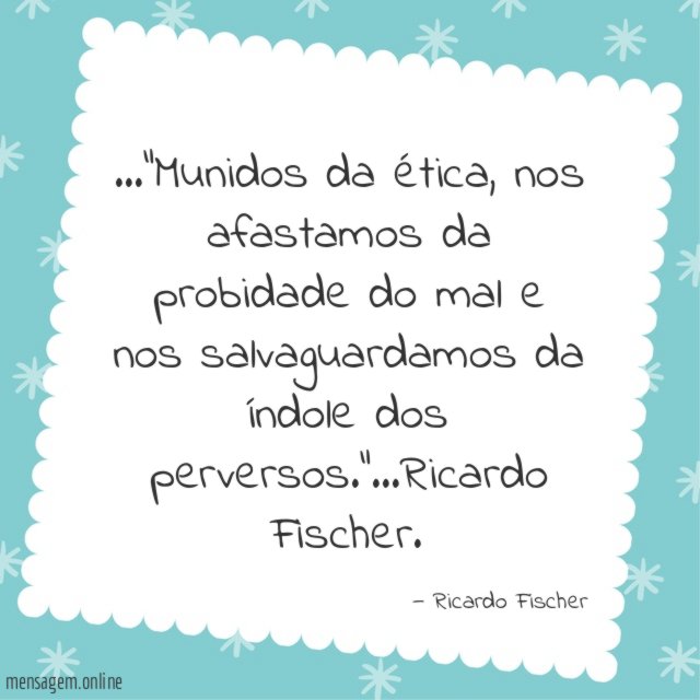 Munidos da ética