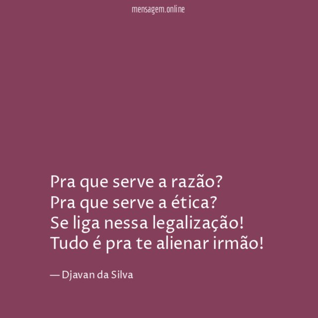 Pra que serve a razão