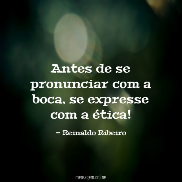 Antes de se pronunciar com a boca