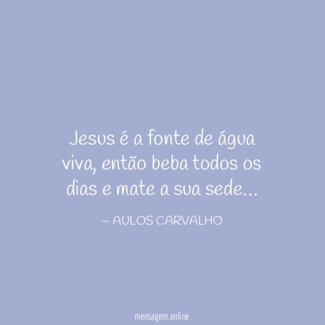 Jesus é a fonte de água viva