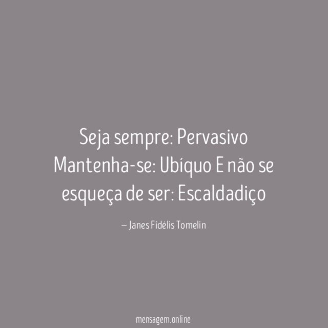Seja sempre