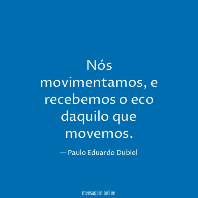 Nós movimentamos