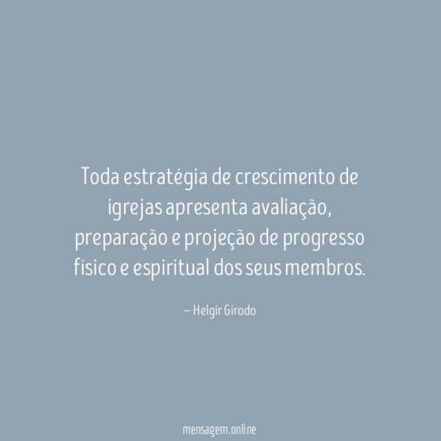 Toda estratégia de crescimento de igrejas apresenta avaliação
