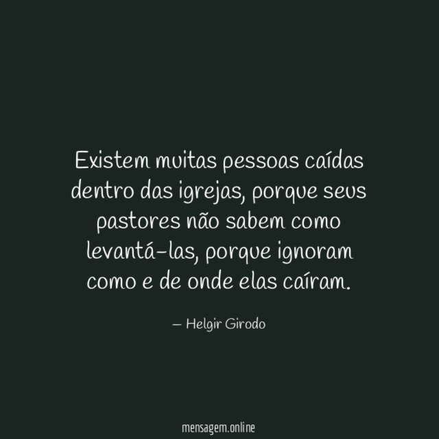 Existem muitas pessoas caídas dentro das igrejas