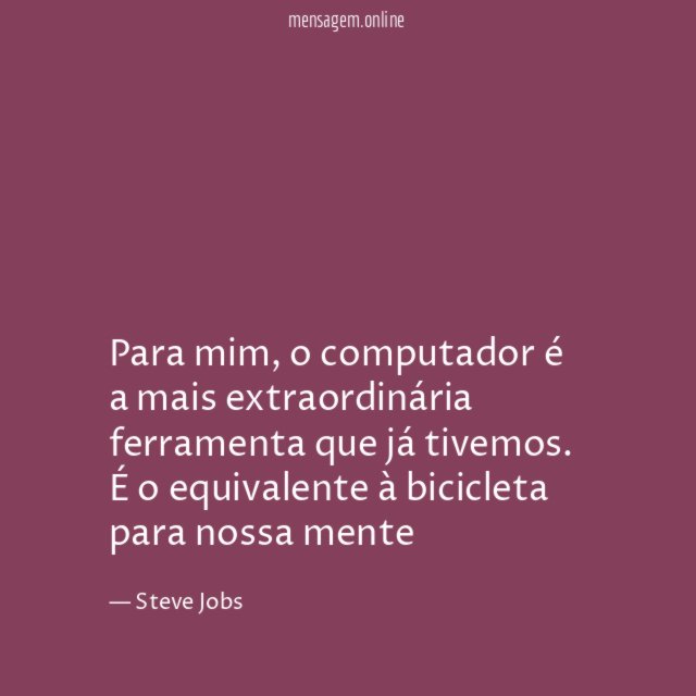 Para mim