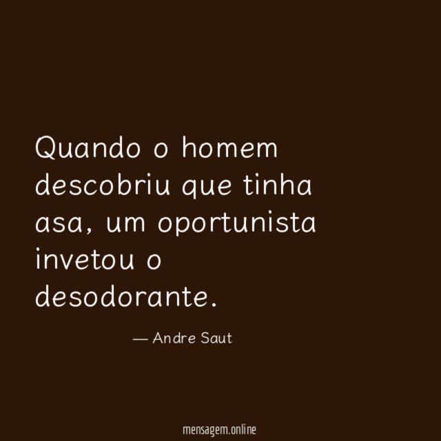 Quando o homem descobriu que tinha asa