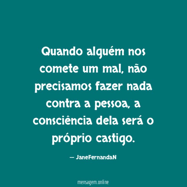 Quando alguém nos comete um mal