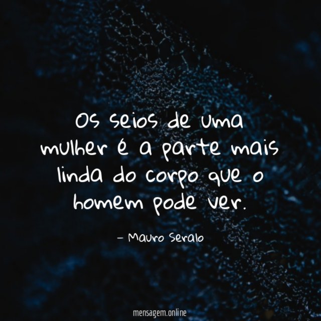 Os seios de uma mulher é a parte