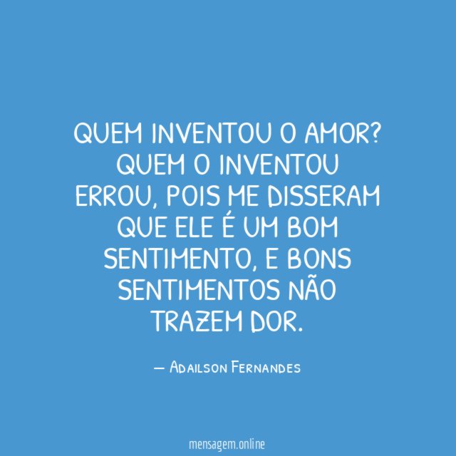 Quem inventou o amor
