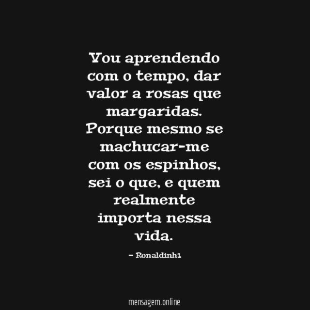 Vou aprendendo com o tempo