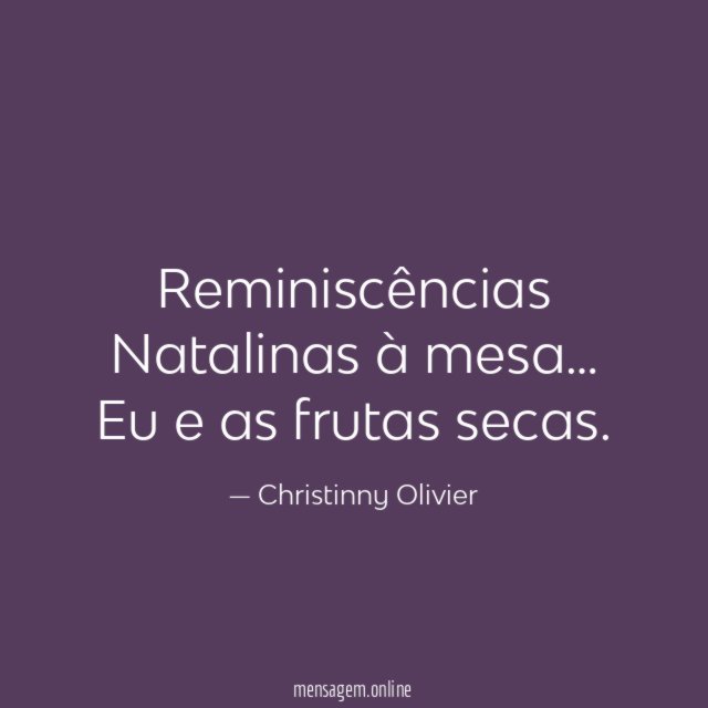 Reminiscências Natalinas à mesa